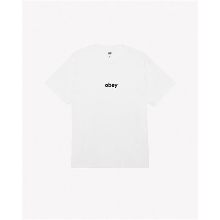 OBEY OBEY 165263411 Tee Wht Lowercase Bianco Uomo