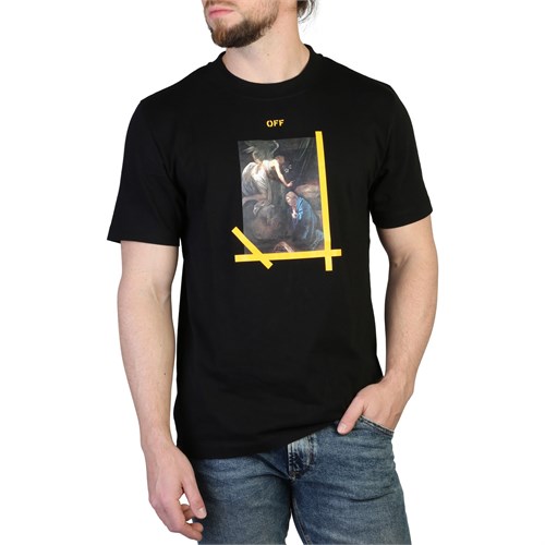 OFF-WHITE OFF-WHITE Omaa027C99JER015 Black Uomo in T-shirt