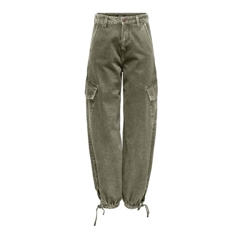 ONLY ONLY 15305172 Kal Onlpernille Cargo Verde Donna in Pantalone