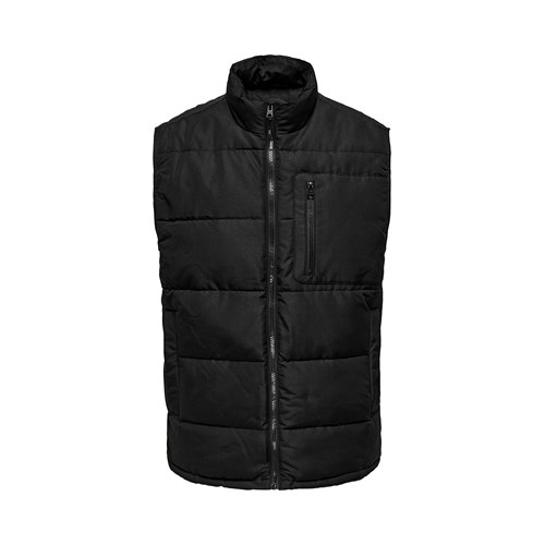 ONLY & SONS ONLY & SONS 22024229 Gilet Blk Onsjake Nero Uomo in Gilet