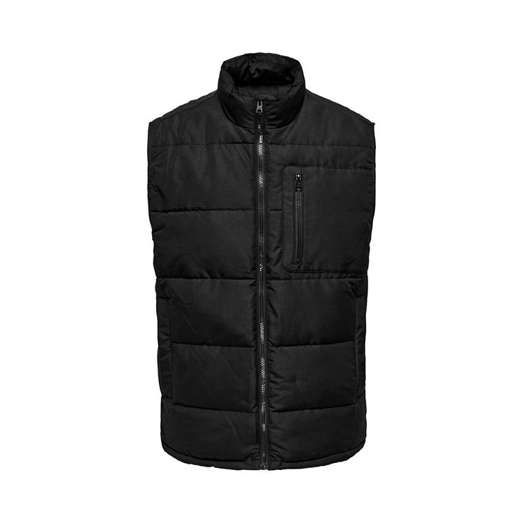 ONLY & SONS ONLY & SONS 22024229 Gilet Blk Onsjake Nero Uomo