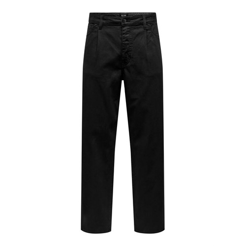 ONLY & SONS ONLY & SONS 22023511 Pant Blk Onsedge L Nero Uomo in Pantalone