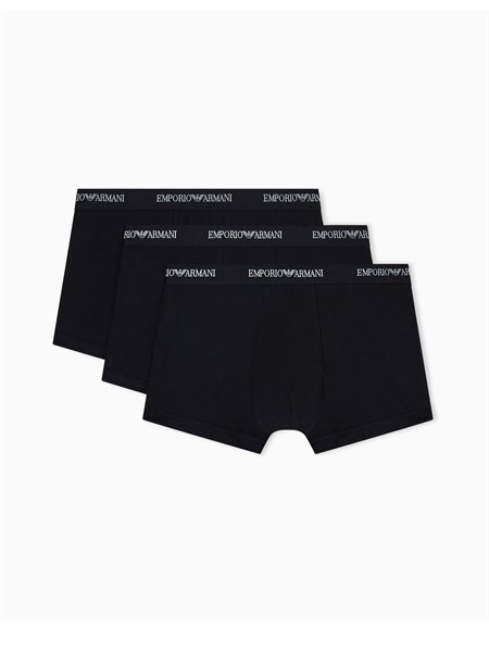 pack 3 boxer emporio armani in cotone stretch nero em000259af14132