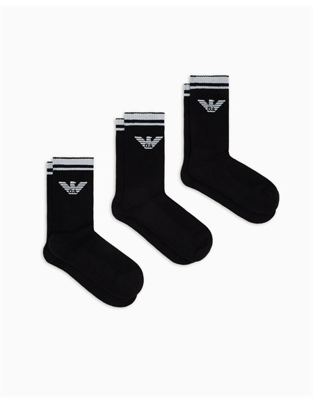 pack 3 paia di calzini emporio armani neri em000554af18261