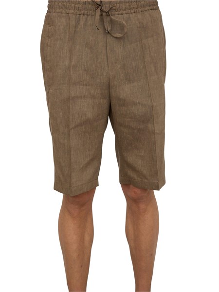 pantalone bermuda uomo corneliani marrone 9345179314501
