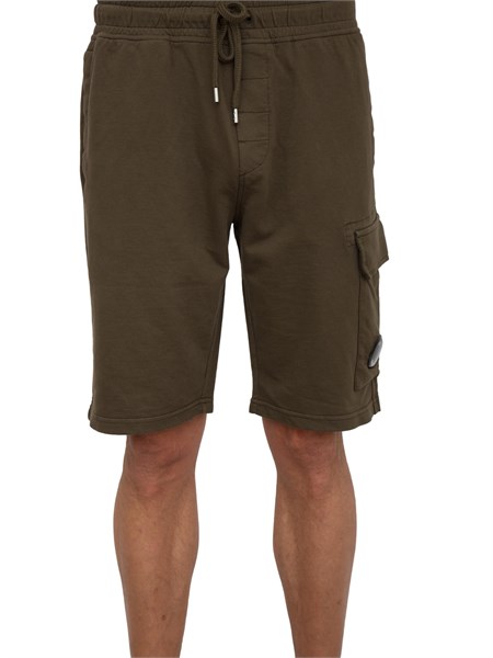 pantalone bermuda uomo cp company verde 16cmsb021a002246g