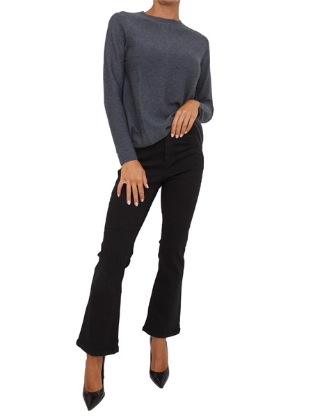 pantalone casual donna emme marella nero mode