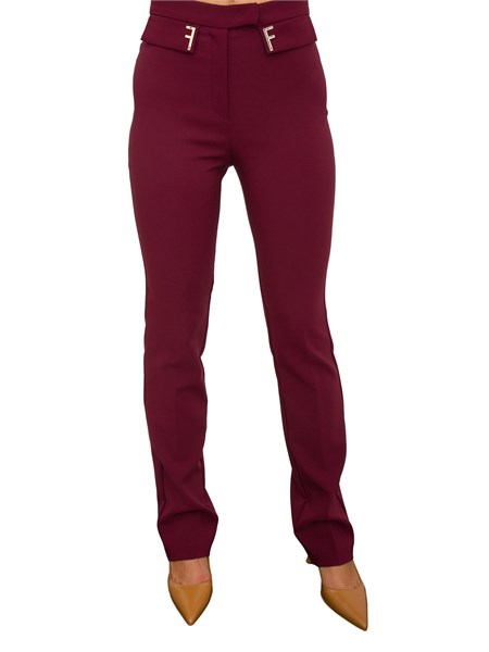 pantalone casual donna fracomina bordeaux fs24wv3005w42901