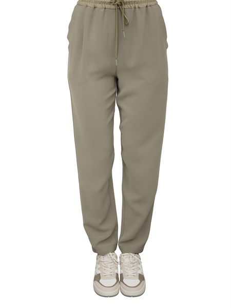 pantalone casual donna marella verde abitata