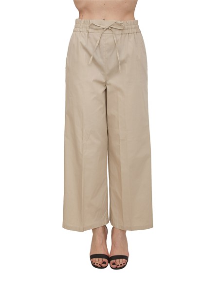 pantalone emmcalao emme marella in cotone beige emmcalao