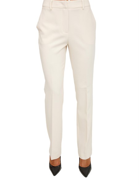 pantalone new york nenette in doppio crepe avorio expance