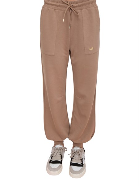 pantalone tuta donna ea7 emporio armani beige 7w000193af12643