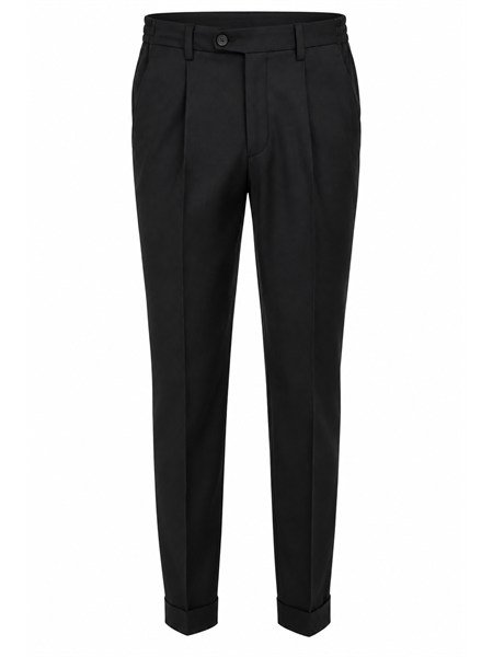 pantaloni aiace galassi misto lana neri drv47w2022