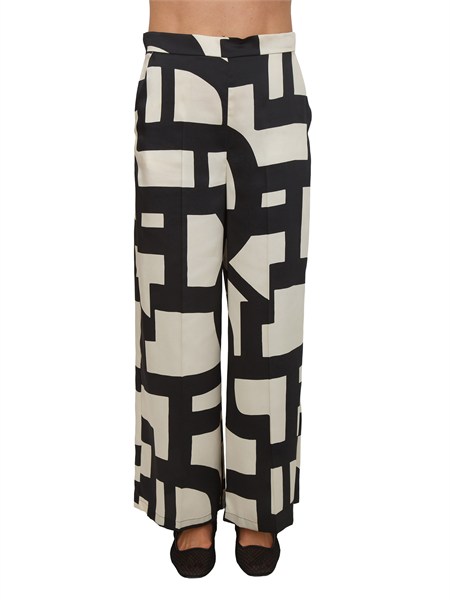 pantaloni albero emme marella in twill blu fantasia emmalbero