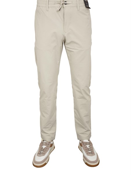 pantaloni boss uomo in misto cotone baige chino tapered ds 450530686