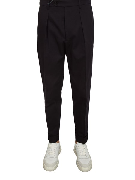 pantaloni chiaia berwich in twill di cotone blu chiaialongbr1284