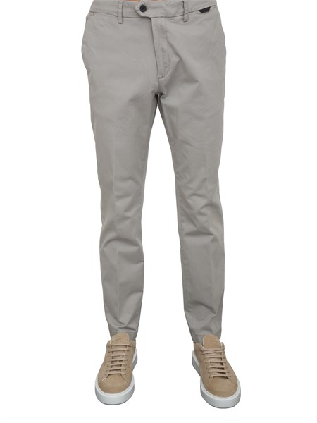 pantaloni mark antony morato in cotone elasticizzato grigio slim fit mmtr00764fa800190