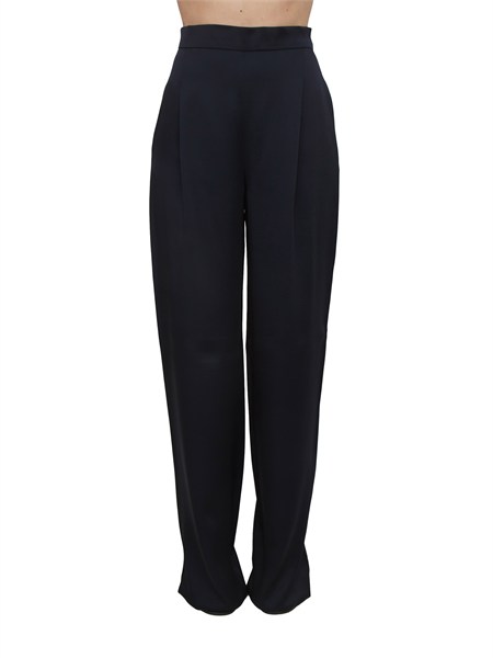 pantaloni msecono max mara studio in misto viscosa blu msecono