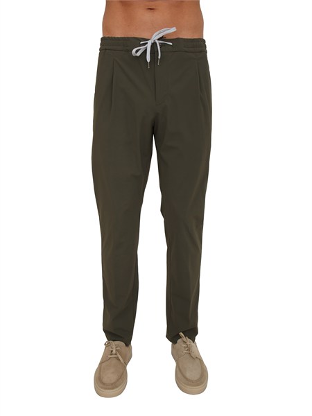 pantaloni pt torino in tessuto pregiato verde cv16tscnza0cl1