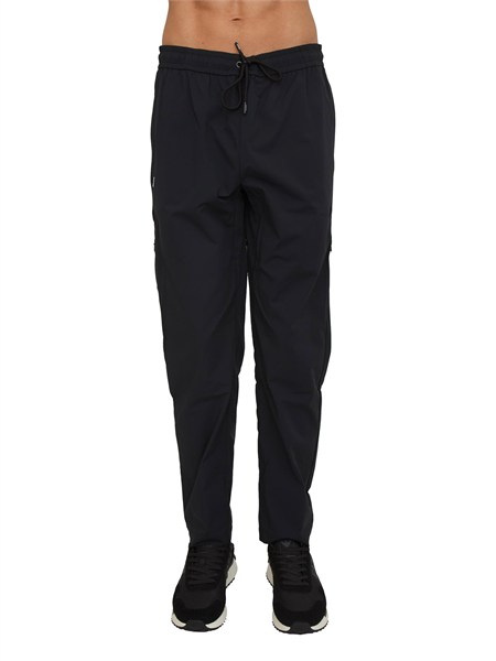 pantaloni unisex merager k way in tessuto tecnico nero k5135xw