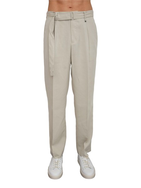 pantaloni uomo alan di antony morato in lyocell e lino panna mmts00076fa800205