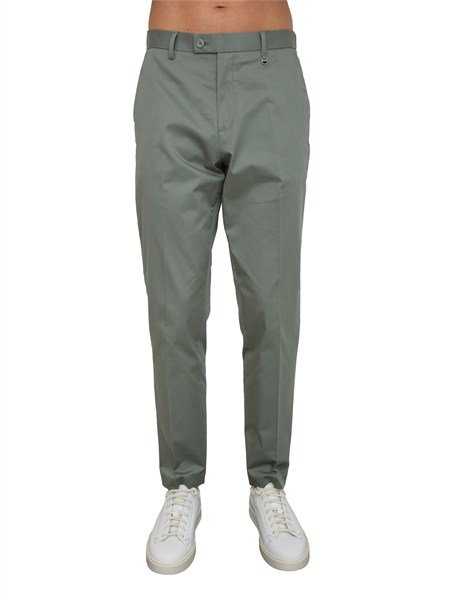 pantaloni uomo julian antony morato in twill di cotone e lyocell verde mmts00073fa800211