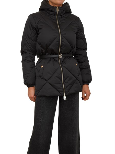 piumino donna fracomina in tessuto nero fr25wc3007o41201