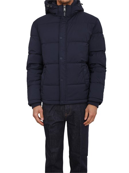 piumino guess jeans in nylon blu m4bl21wgj42