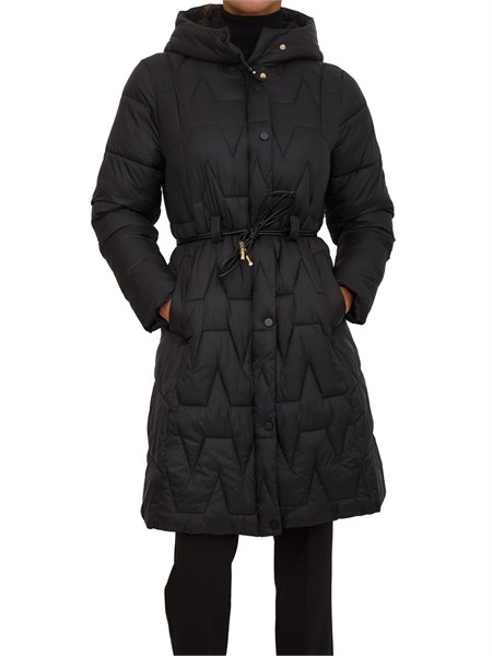 piumino lungo rollanda kocca in nylon nero rollandapgb7606abun0000