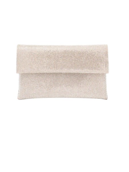 pochette nyalis twenty fourhaitch satin cipria e cristalli all over nyalis