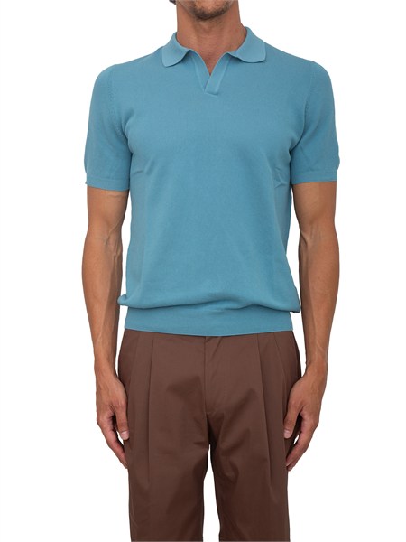 polo azzurra aiace galassi in cotone 5715720643
