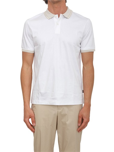 polo bianca phillipson boss uomo con dettagli a contasto h phillipson23850559654