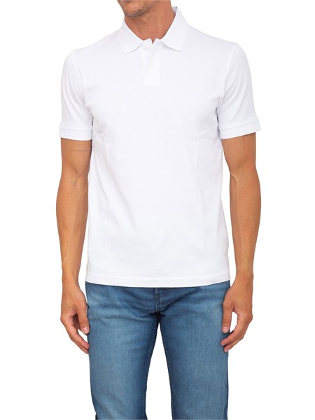 polo boss uomo in cotone bianco pe interlock50520109