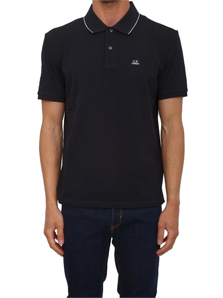 polo cp company in cotone blu l722a005263w