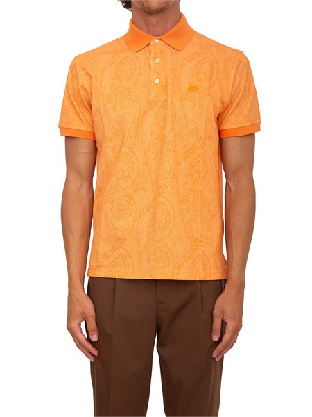 polo etro uomo fantasia paisley arancione mrmd0004akf84