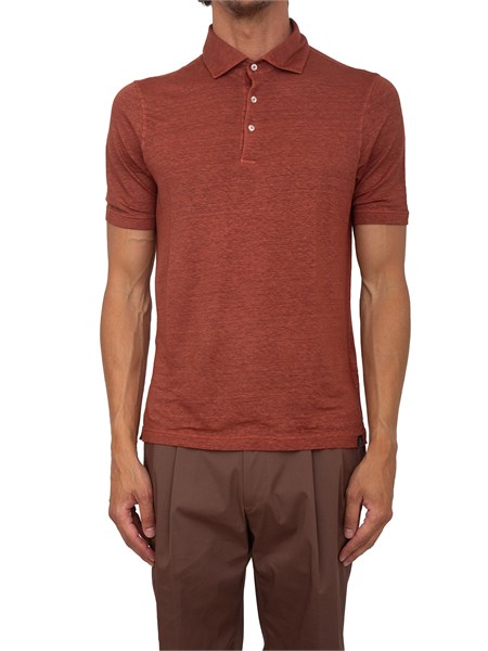 polo maglia gran sasso uomo in lino terracotta 6010378600