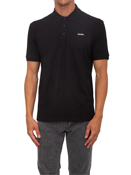 polo nera donos hugo uomo in cotone donos22250466182