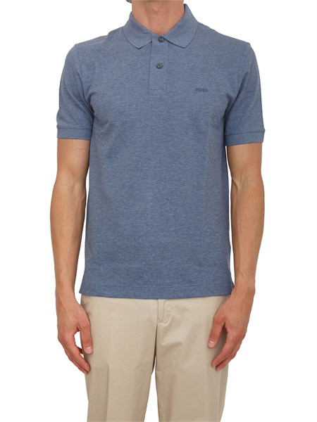 polo pallas boss uomo in pregiato cotone blu pallas50553564