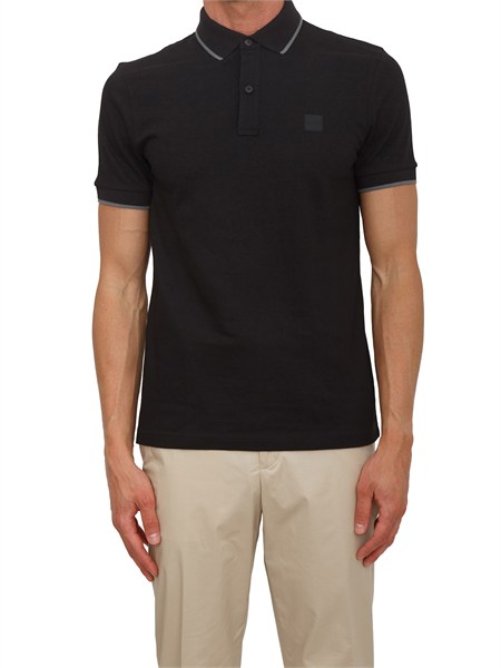 polo passerti boss uomo in pique di cotone nera passertip50507699