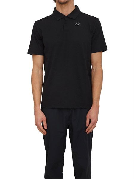 polo unisex decouvrir k way in tessuto antipiega nero k8143ww