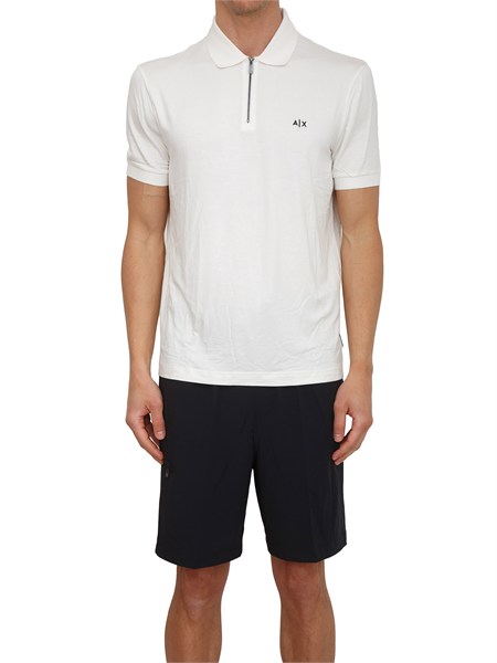 polo uomo armani exchange in viscosa bianca xm002372af21936