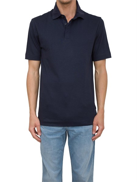 polo boss blu realizzata in maglia fine leggermente elasticizzata p press5250536667