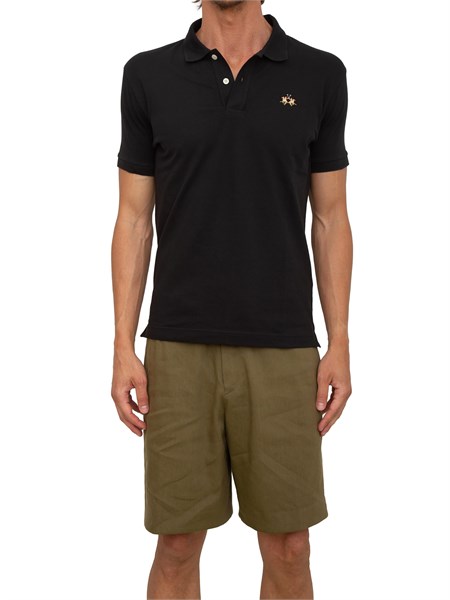 polo uomo la martina nero ccmp02pk001