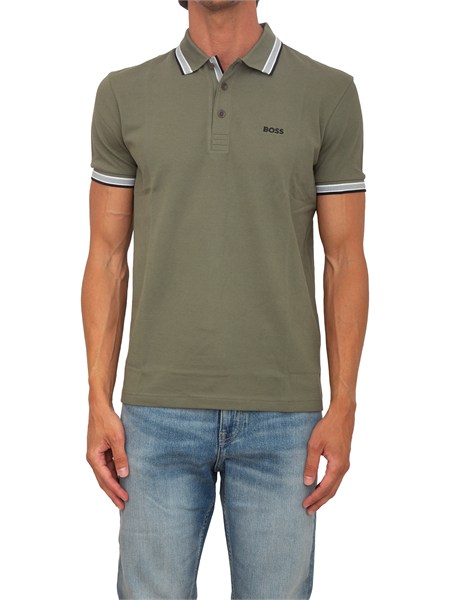 polo verde paddy boss uomo in pregiato cotone paddy50469055