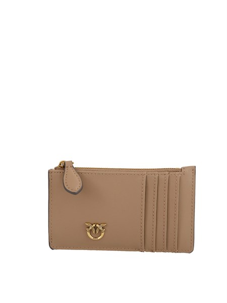 porta carte di credito pinko in pelle beige 100251a0f1