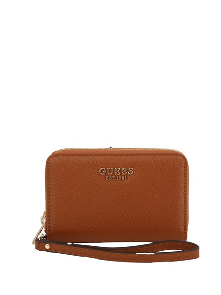 portafoglio guess amorette in ecopelle saffiano cuoio swbg7898164