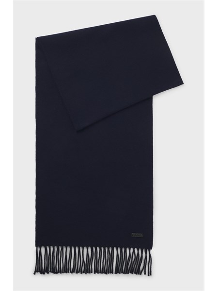 sciarpa boss uomo in calda lana blu naster 3518050517218