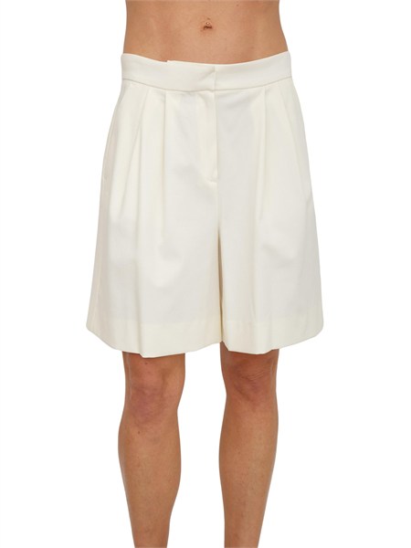 shorts ibldolmen iblues in pique di cotone bianco avorio ibldolmen