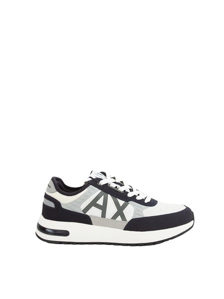 sneakers armani exchange uomo in nylon e suede blu xux090xv276