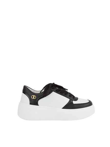 sneakers pelle donna twin set bicolor 232tct180